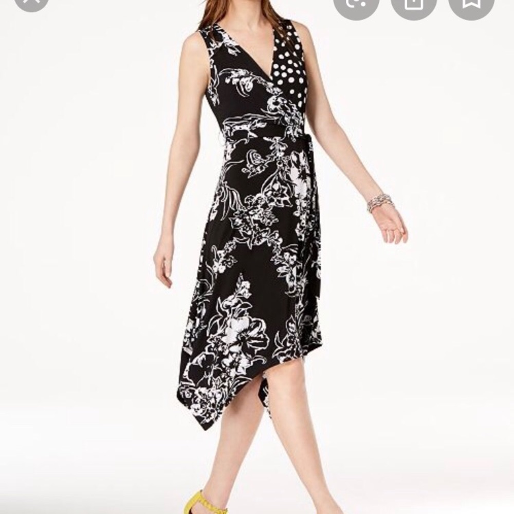 INC WRAP DRESS